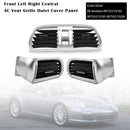 2004-2012 Porsche GT2 GT3 997 Vasen/oikea Keski tuuletusaukon suojus hopea Osanumerot: 99755214105, 99755213105, 99755213205