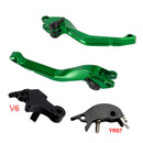 Palanca de freno y embrague corta mecanizada CNC adecuada para YAMAHA XSR900 XSR900GP MT-09 MT-09SP 24-25