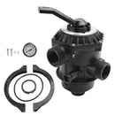 262506 1-1/2" Zoll 6-Wege-Klemmventil Kompatibel mit Pool- und Spa-Sandfilter