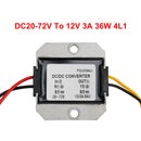 Conversor Buck Step Down à prova d'água 20-72V para módulo de alimentação de carro DC12V 3A