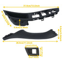 7x Black Interior Door Panel Handle Pull Trim Cover For BMW 5 Series F10 F11 10-16