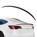Schwarz glänzender Heckspoiler für Tesla Model 3 17-23, Original-Werksstil