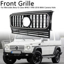 1990-2018 Mercedes-Benz G-Klasse W463 med kameraudskæring, blank sort frontkofangergrill