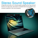 100 Hz kabelgebundene USB-Computerlautsprecher Stereo-Soundbar für PC und Laptop, Schwarz