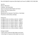 Nivåsensorer för vänster och höger luftfjädring bak för BMW X5 (E53) 2000-2006