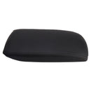 Schwarze Leder-Mittelkonsolen-Armlehnendeckelabdeckung für Audi A6 C6 2005-2011