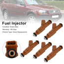 5PCS Fuel Injector 0280155831 Fit Volvo S60 S80 C70 XC90 2.4L 2.5L 1998-2009
