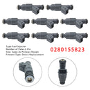 Zestaw 8 wtryskiwaczy do BMW X5 E39 E38 E53 Land Rover Range Rover MK3 0280155823