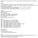 2001-2002 ACURA MDX 3.5L 3471 CC V6 SOHC Automatgear Linear Control Solenoid 28250-P7W-003