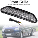 2015-2018 Ford Transit MK8 Raptor with Front Bumper LED Grille Matte Black