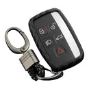 Capa de couro e silicone para chave de carro com fivela para Range Rover