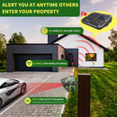 800m Solar Outdoor Infrarot Powered Einfahrt Alarm Anti-Diebstahl Induktion Drahtlose