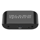 Typ-C zu HDMI+DP 1x2Laptop Splitter MST Zwei-Bildschirm-Display Ein Eingang Zwei Ausgänge