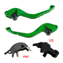 Palanca de freno y embrague corta mecanizada CNC adecuada para YAMAHA XSR900 XSR900GP MT-09 MT-09SP 24-25