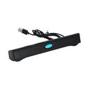 100 Hz kabelgebundene USB-Computerlautsprecher Stereo-Soundbar für PC und Laptop, Schwarz