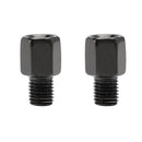 2 adaptadores de espelho universal para scooter de motocicleta, padrão de 8 mm para 10 mm reverso