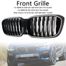 Glänzend schwarz Front Nieren Mesh Grill Grille Fit BMW X4 G02 X3 G01 G08 2018-2021