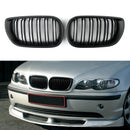 2002-2005 BMW E46 3-serie 4-dørs front nyregitter hette grill matt svart