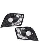2ST Främre stötfångare Dimljusskydd Kylargrill Grill Passar Seat Leon Cupra 2005-2012