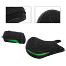 2024-2025 para Kawasaki Eliminator 500 Kit de asiento trasero inferior para conductor y pasajero, color verde