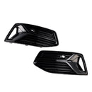 2019-2023 Audi A6 C8 2pcs Front Bumper Fog Light Cover Grille Generic