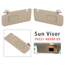 2008–2013 Für Toyota Highlander Paar Beige Sonnenblenden 74321-48490-E0/74320-48500-E0