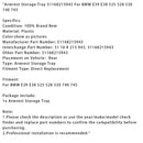 BMW E39 E38 525 528 530 740 745 Armlæns opbevaringsrum 51168215943 Generisk