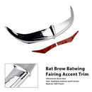 Bat Brow Batwing Verkleidungszierleiste für Electra Street Glides Trikes 96-13