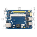 Raspberry Pi Compute Module Expansion Board pro CM4S/CM3/3Lite/3+/3+Lite Napájecí zdroj POE pro základní desku