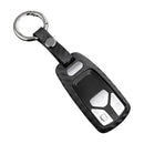 Capa para chave de carro em couro e silicone com fivela para Audi