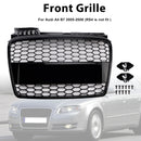 RS4 Style Honeycomb Sport Mesh Hex Grille Grill Für Audi A4 B7 2005-2008