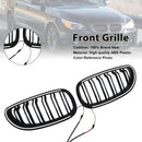 2004-2009 Für BMW 5er Touring E61 520d 525d 530d 535d 2 Stück Glänzend Schwarz Front Sport Nierengrill
