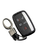 Capa de couro e silicone para chave de carro com fivela para Range Rover