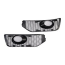 2010–2015 VW T5 T5.1 S-Linie Nebelscheinwerfer Licht Abdeckung Einsatz Kühlergrill Glanz schwarz