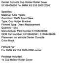 2000-2006 BMW X5 E53 Center Console Cup Holder Roll Cover 51168408026