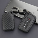 Capa de couro e silicone para chave de carro com fivela para Lexus