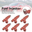 Pacote de 6 injetores de combustível para Mitsubishi Eclipse 06-12 Endeavour 2004-2010 HDB305F