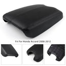 2008–2012 Honda Accord, schwarzer Leder-Armlehnendeckel für die Mittelkonsole