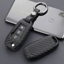Capa de couro e silicone para chave de carro com fivela para Ford