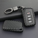 Capa de couro e silicone para chave de carro com fivela para Lexus