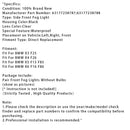 BMW X5 F15 F85 Par tågelygter foran uden pærer 63177238787 63177238788