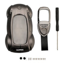 Funda de cuero gris para llave de coche, aleación de zinc, para Lexus ES260h/RX350h/LS500h
