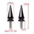 3x Schwarze Spike-Windschutzscheibenbolzen für Street Glide Electra Glide Touring '96-'13