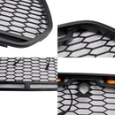 2015-2018 Ford Transit MK8 Raptor with Front Bumper LED Grille Matte Black