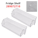 2 Stück Kühlschrankablage, grau, transparent, mittlere oder obere Türablage, 306 mm, für Dometic Wohnwagen 289072710