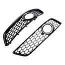 2009-2013 Audi A3 8P Honeycomb Front Bumper Fog Light Grille Grill Cover
