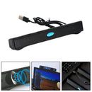 100 Hz kabelgebundene USB-Computerlautsprecher Stereo-Soundbar für PC und Laptop, Schwarz