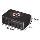 Carregador rápido 140W Carregador inteligente PD100W para notebook multiportas USB Reino Unido