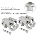 2 pieces of aluminum roof rafter brackets, satin finish, for Dometic SUNCHASER II awning