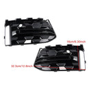 2023+ Audi A6 C8PA S-Line S6 2PCS Front Bumper Fog Light Grille Trim Black